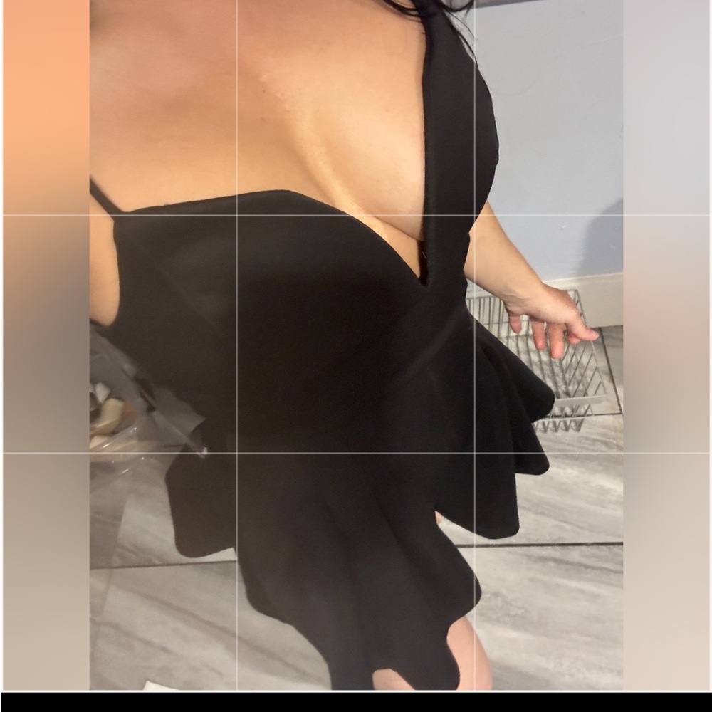 Windsor Black Spaghetti-Strap Mini skort dress nwts Windsor